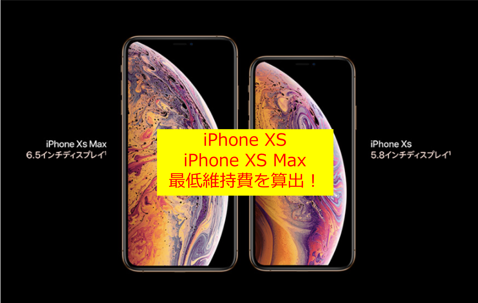 ドコモのiphonexsとiphonexs Maxの価格と最低維持費を算出 30代 賢く生きることを目指すブログ